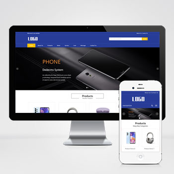 (自适应响应式)英文外贸电子产品手机配件网站pbootcms模板